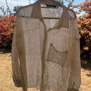 Velvet paisley long sleeve